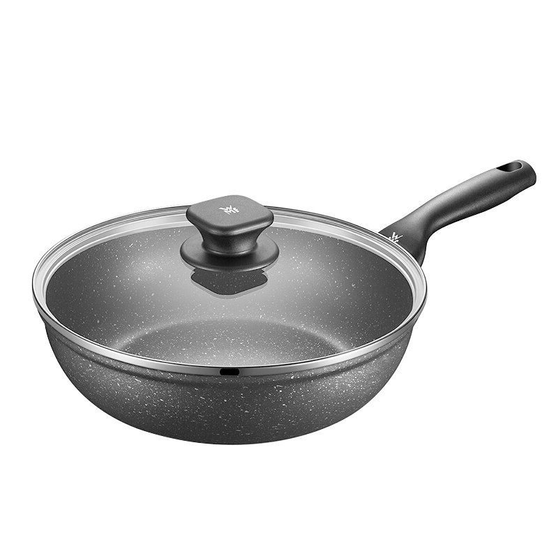 德国WMF平底锅26cm不粘锅家用煎锅牛排烙饼麦饭石色炒锅电磁炉燃气灶