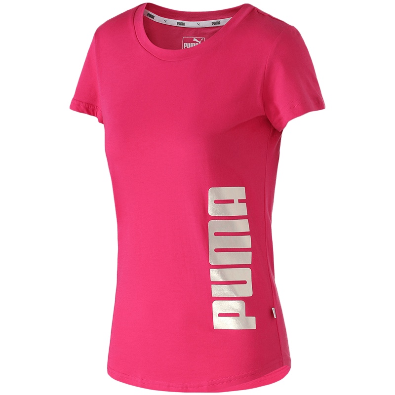 PUMA彪马女装运动服休闲服圆领大LOGO短袖T恤844637