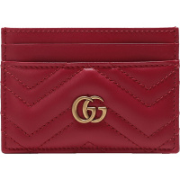 GUCCI 古驰 女士GG Marmont系列皮革卡包卡夹 443127 DTD1T