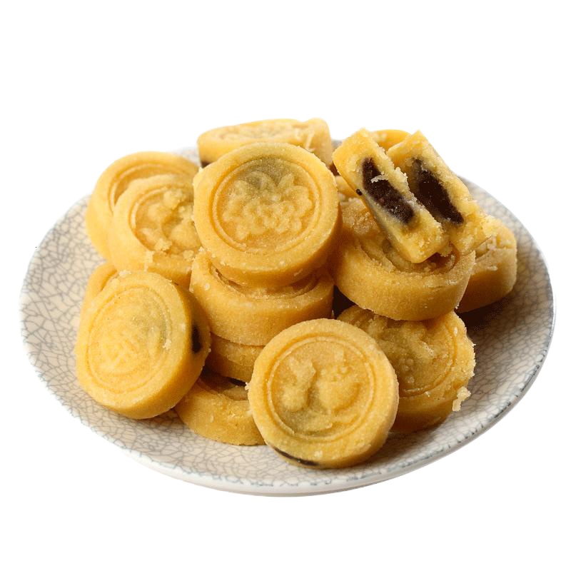 手工绿豆糕 450g 潮汕特产适合老人吃的好吃零食 孕妇休闲食品 2盒24块绿豆糕