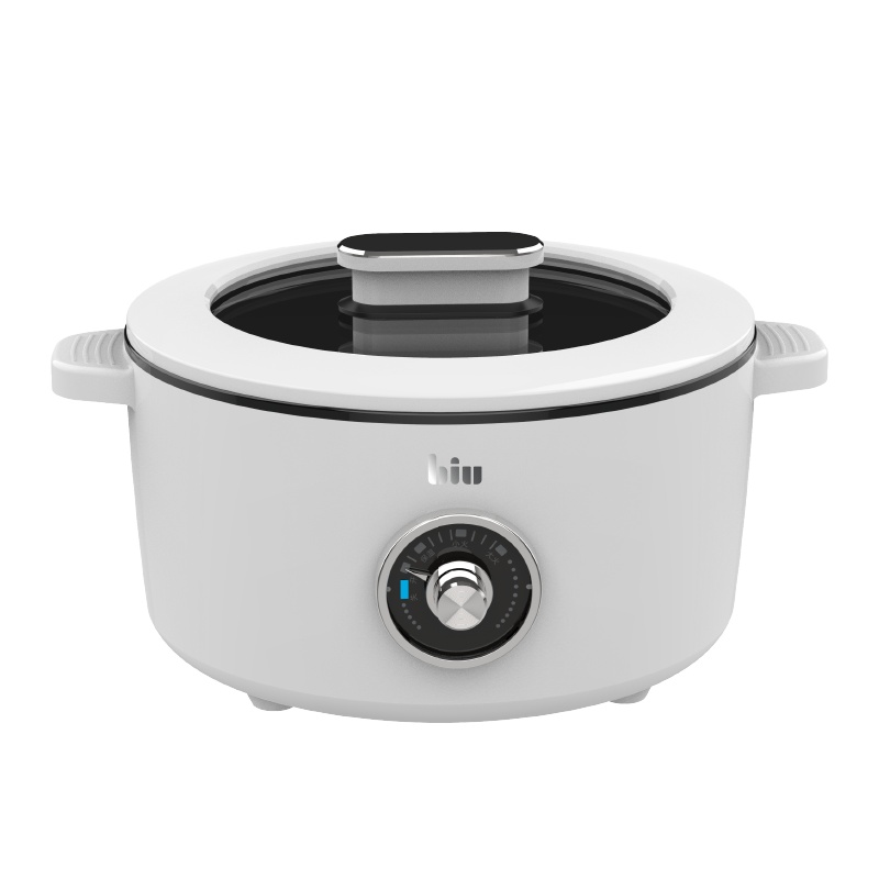 苏宁小biu电煮锅3L精致容量电火锅多功能料理一体锅多档调节自动断电不粘锅BHP-M031J
