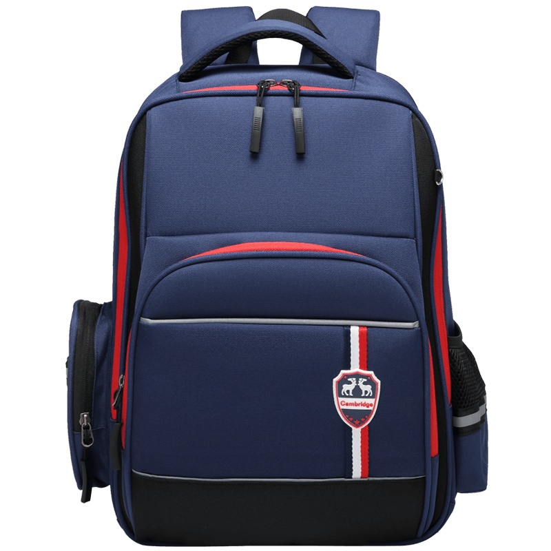 第九城（V.NINE） 英伦风小学生书包男1-3-6年级大容量护脊双肩背包