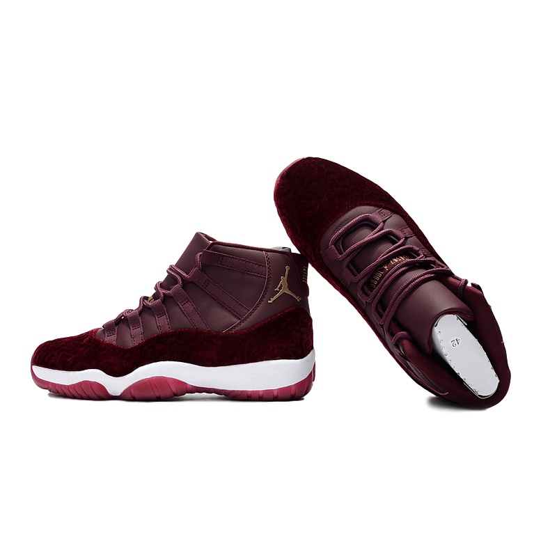 Air Jordan 11 乔11高帮篮球鞋 AJ11 丝绒印花运动鞋 852625-030