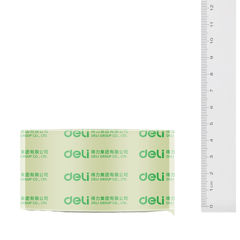 得力封箱胶带 48mm系列宽胶带 透明胶纸6卷装一筒 30200 10筒装