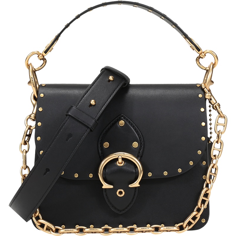 COACH 蔻驰 女士 专柜款BEAT系列皮革手提单肩斜挎包18号小号 4600