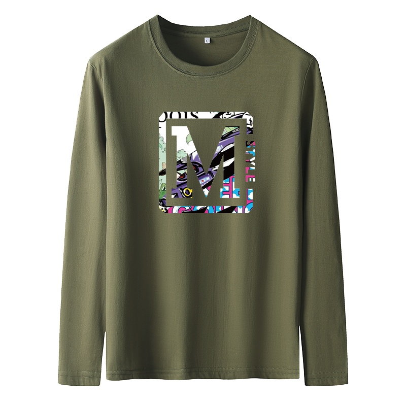 袋鼠(DAISHU)春秋新款纯棉时尚印花长袖T恤DSFWB1806