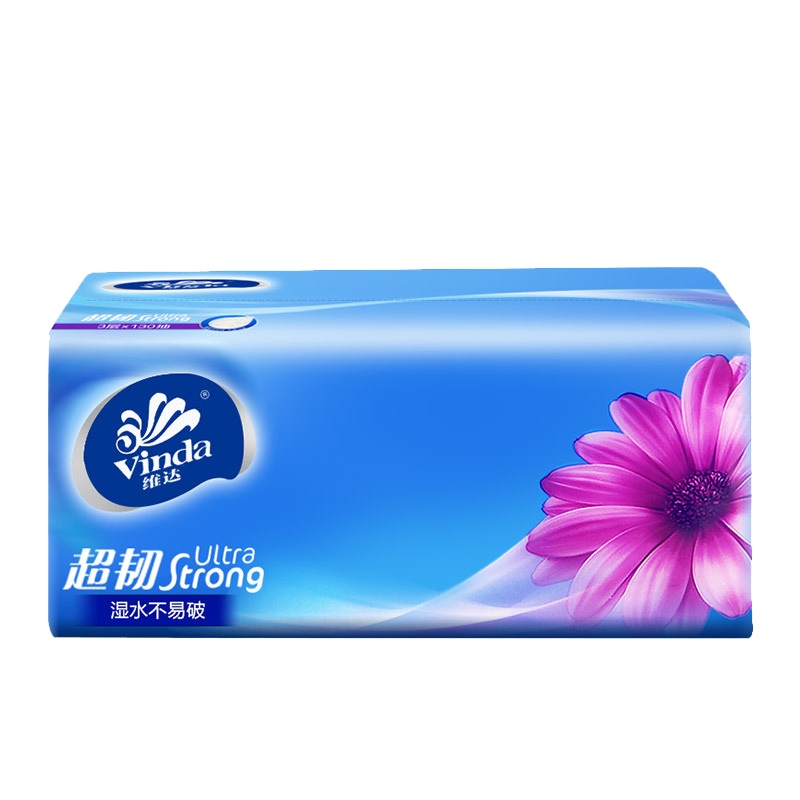 维达抽纸3层餐巾纸批发纸巾整箱家庭装卫生纸家用实惠面巾纸24包