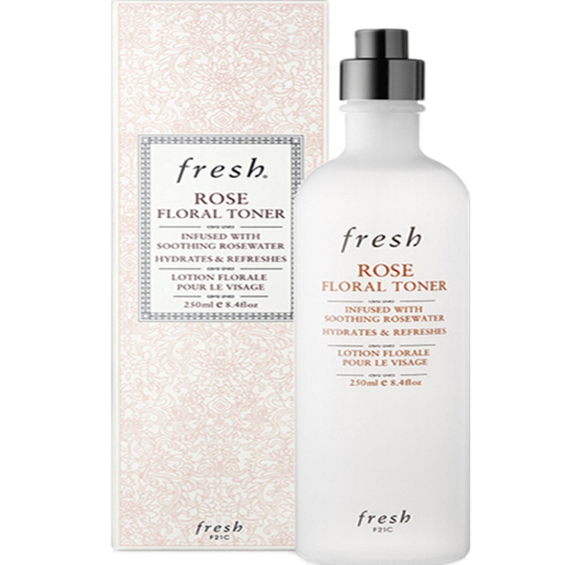Fresh馥蕾诗爽肤水 玫瑰深层保湿花瓣水 玫瑰喷雾舒缓镇静 二次清洁 温和孕妇可用 玫瑰润泽保湿花水250ml