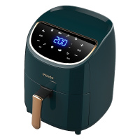MONDA蒙达无油空气炸锅家用新款特价大容量智能多功能全自动电薯条机AF-06液晶款复古绿