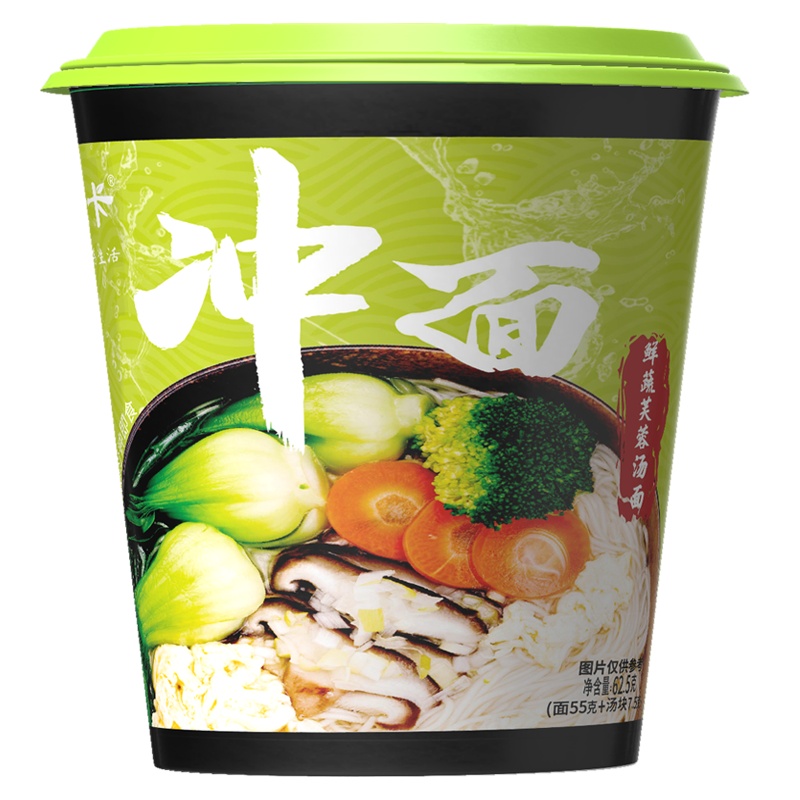 绿卡鲜蔬芙蓉汤面(挂面) 非油炸 汤面 方便速食面 鲜蔬芙蓉汤面