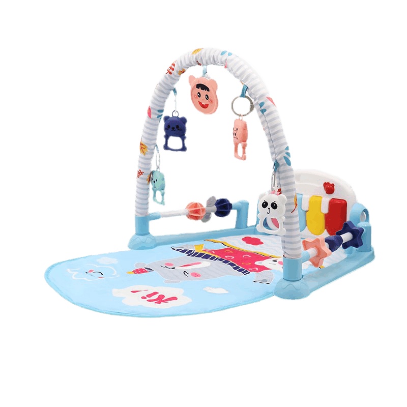 乐缔(LEDER)婴幼儿童玩具 脚踏钢琴健身架新生儿早教玩具安抚玩具脚踏琴早安熊彩盒包装8811