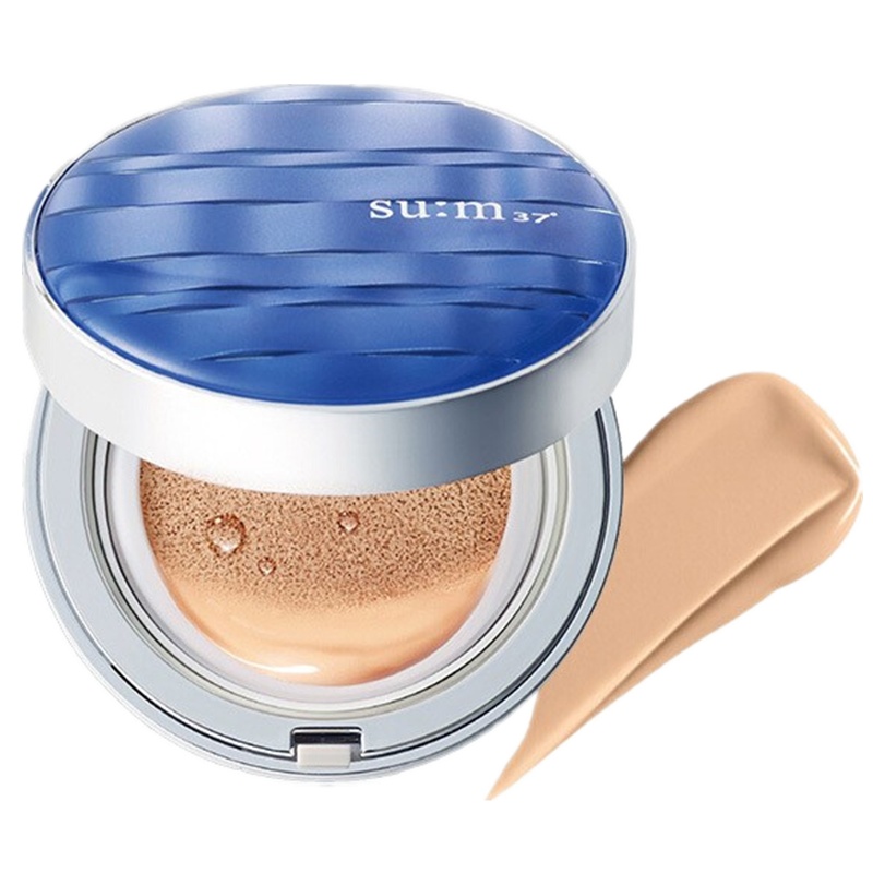 su:m37苏秘呼吸气垫CC霜粉底/遮瑕 30g[含2个替换装]隔离紫外线均匀肤色遮瑕隐形毛孔隔离SPF50