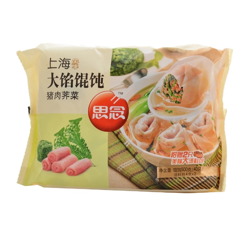 思念上海大馅荠菜馄饨500g*18