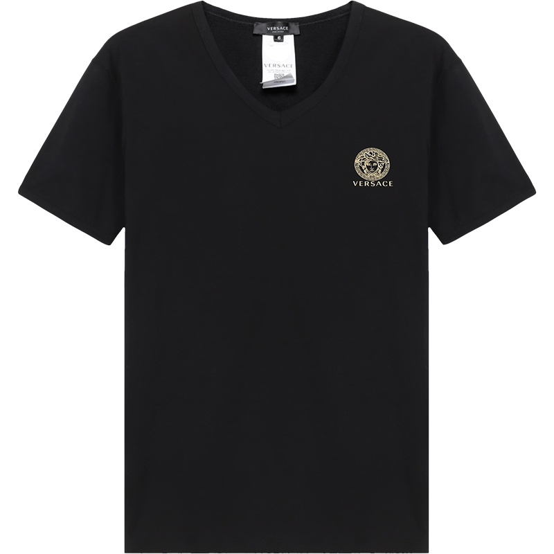 VERSACE 范思哲 男士 棉质V领短袖T恤 AUU01004 A232741