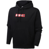 【自营】NIKE男装卫衣印花黑色时尚连帽套头针织休闲运动服CJ9952