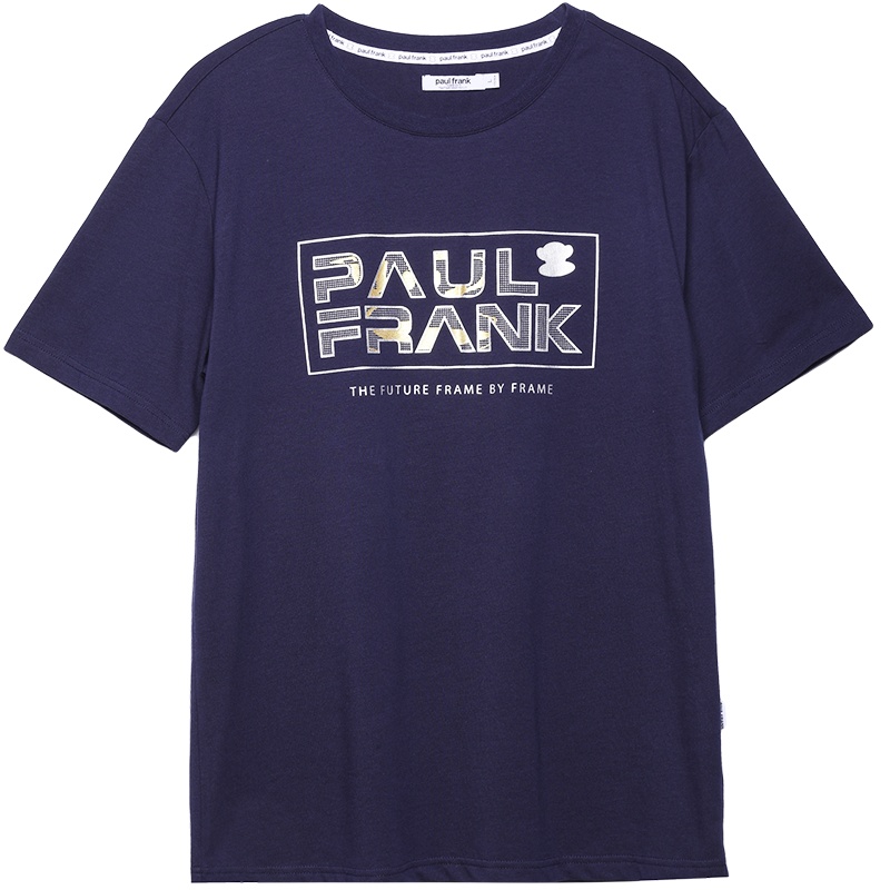 大嘴猴 夏季新款短袖T恤男港风chic复古印花潮上衣