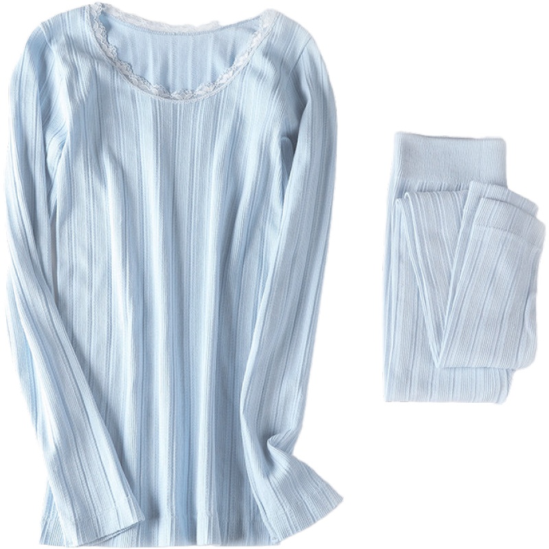 俞兆林秋冬季秋衣秋裤女薄款紧身美体修身保暖内衣打底内穿棉毛衫套装