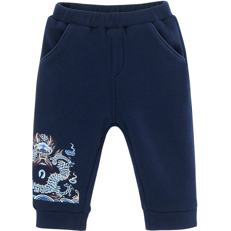 英氏儿童裤子男宝宝休闲长裤 2020秋冬新款YRKCJ40245A01