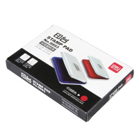 得力(deli) 9893 方形印台 大号红色