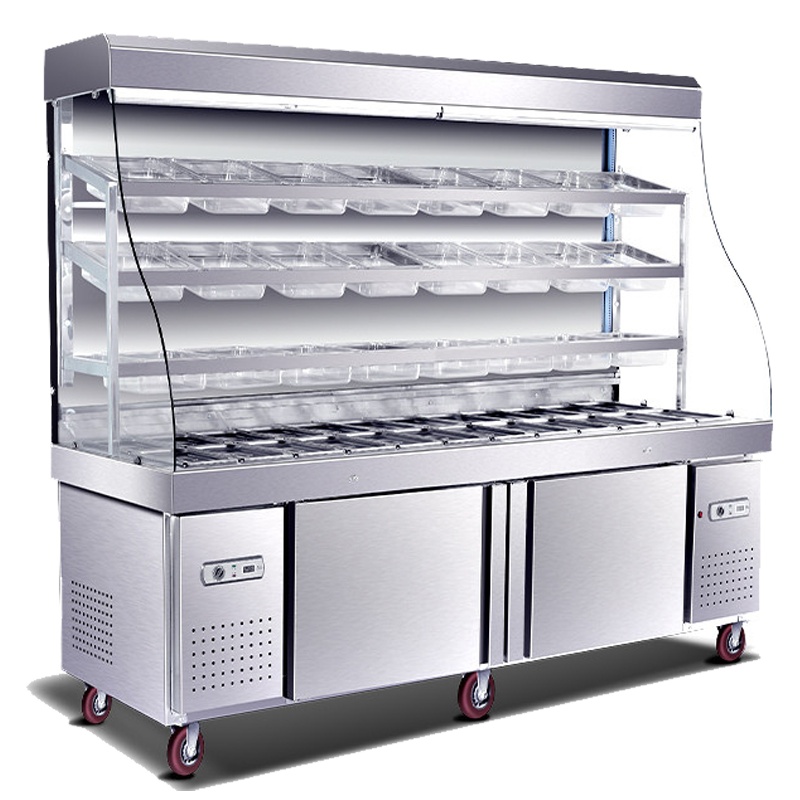 飞天鼠 麻辣烫柜保鲜柜展示柜小菜冰箱冷柜凉菜设备点菜柜3米三压