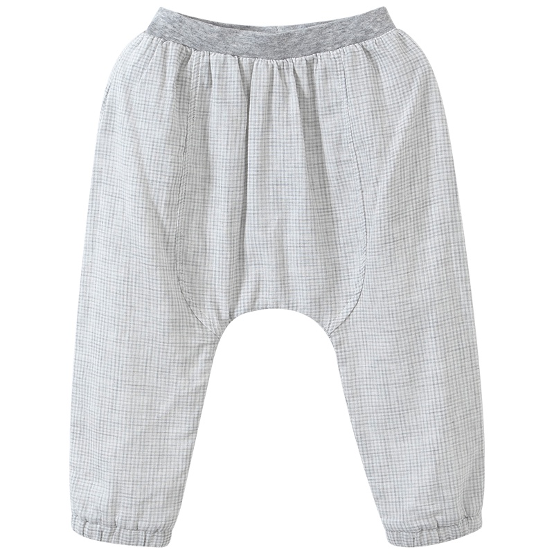 哈贝比男女宝宝裤子夏季大PP裤纯棉婴儿休闲长裤婴儿收口哈伦裤薄