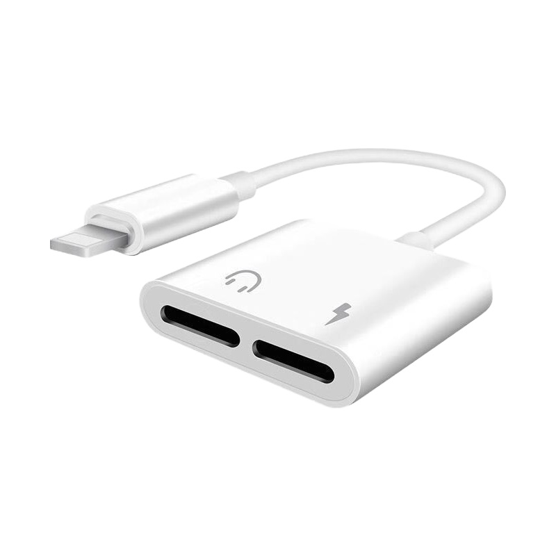 苹果7耳机x转接头充电听歌二合一iphone6s8p转换头xsma 高配版送数据线 四合一迷你版[充电+听歌+通话+线控