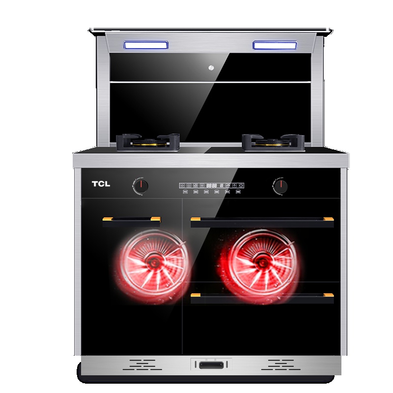[苏宁自营]TCL 抽油烟机燃气灶消毒柜环保灶 厨房家用 大火力大吸力 侧吸式 烟灶套餐 天然气/液化气 集成灶