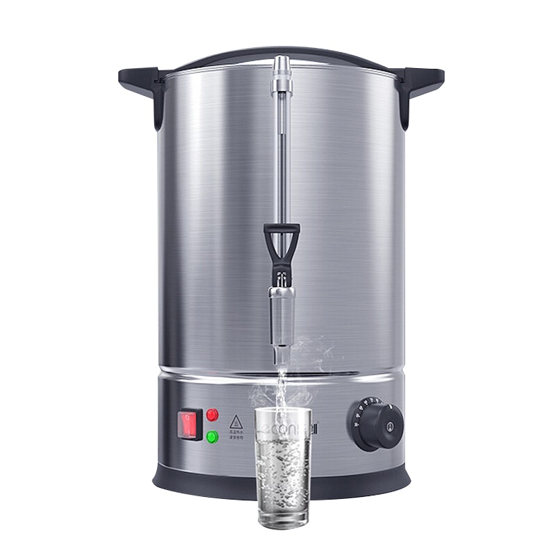 乐创 lecon 电热开水桶开水器商用 不锈钢烧水桶热水桶大容量奶茶保温桶餐厅开水机双层加厚出水量60L/HYT-40