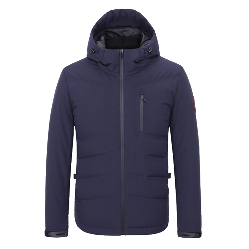 Youngor/雅戈尔男装商务休闲白鸭绒 商务休闲 优雅素色藏青茄克952FQA