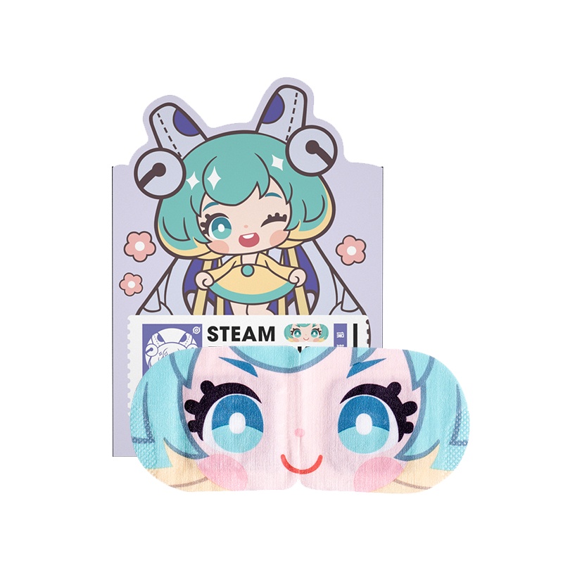 名创优品(miniso) 王者荣耀蒸汽眼罩热敷睡眠卡通睡觉遮光发热眼贴[蔡文姬(茉莉花)5片]