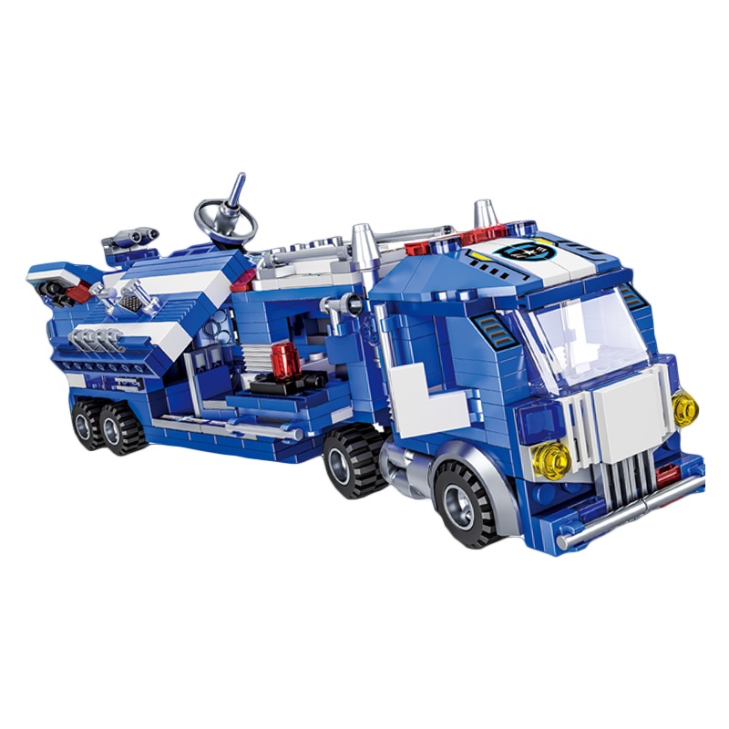 奥迪-维思积木-8款旋风装甲指挥车HA385604-1/8(8小盒)