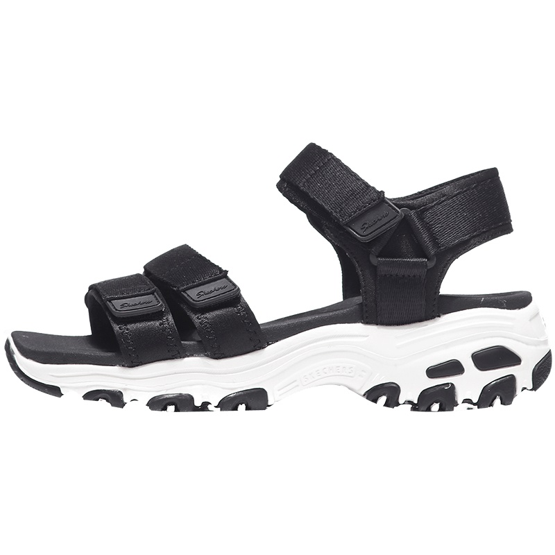 Skechers斯凯奇女凉鞋D‘lites厚底魔术贴休闲鞋31514