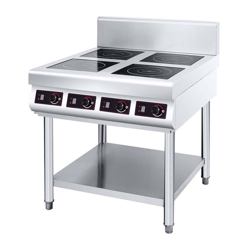 乐创(lecon)商用四眼煲仔炉 花甲锡纸米线麻辣烫电磁炉 层架款 LC-J-DC04