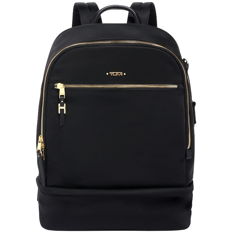 TUMI途明 VOYAGEUR系列 简约设计女士双层背包日常通勤女包0196307D-黑色