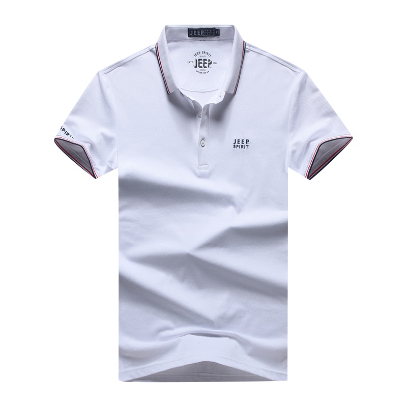 JEEP/吉普短袖polo衫男翻领休闲商务大码男装青年韩版潮流T恤夏季新款