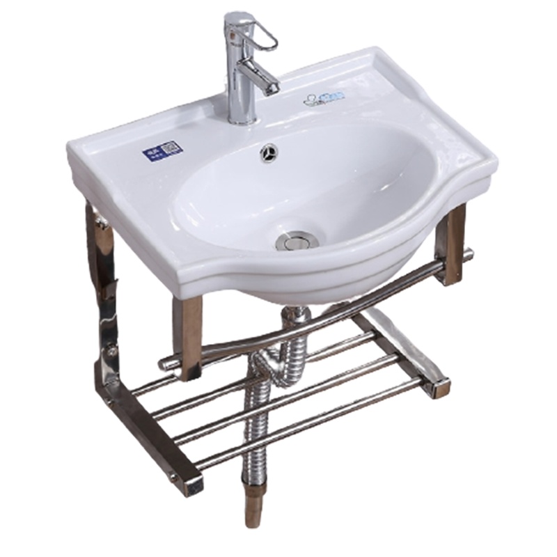 定制挂墙式洗脸盆柜组合古达简易洗手盆小户型卫生间面盆三角阳台陶瓷