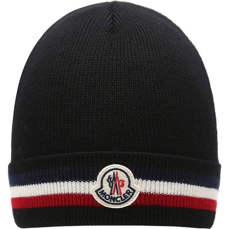 盟可睐/蒙口 MONCLER 男士 羊毛帽子针织帽3B00028 A9575