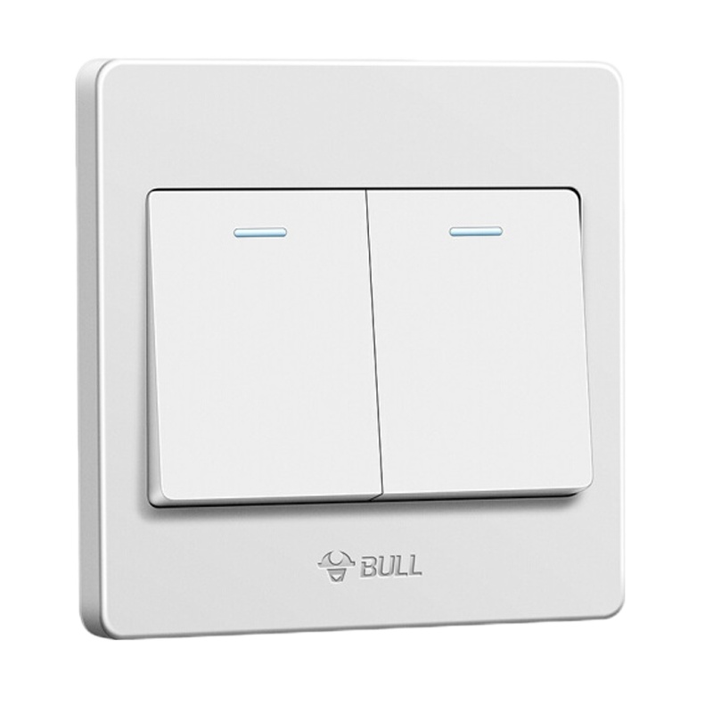 公牛双开面板86型