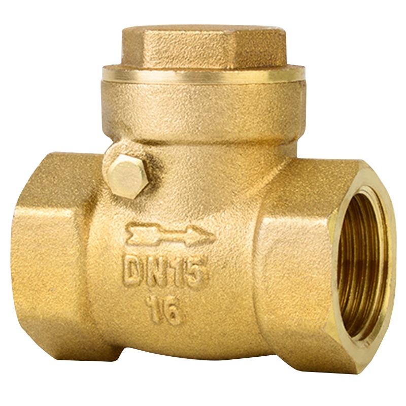 海斯迪克 gnjz-20 黄铜内螺纹止回阀 硬密封内丝隔膜 卧式旋启式手动逆止阀单向阀 DN20 3/4