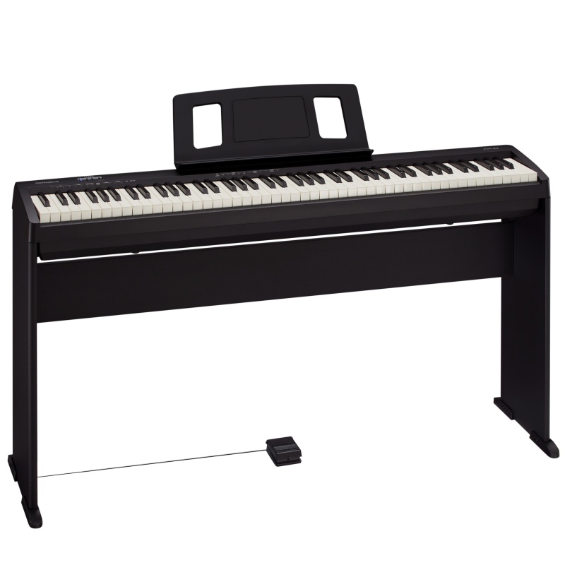 罗兰自营(Roland)电钢琴fp10 FP-10智能电子钢琴88键重锤便携式初学者家用官方标配+双人琴凳+耳机全套礼包