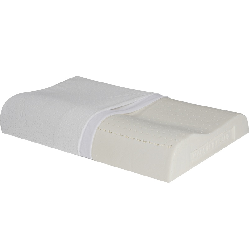 睡眠博士(AiSleep) 泰国全进口天然乳胶枕 成人护颈防螨95%含量枕芯 波浪形护颈助眠枕 ECO认证枕芯