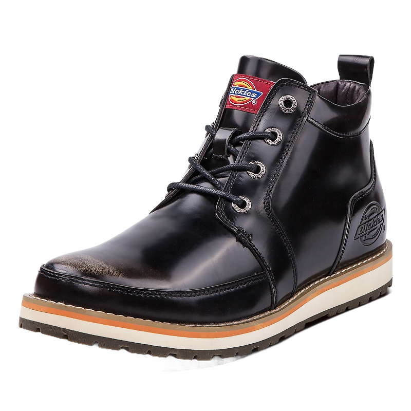【99元特价】Dickies男鞋2018春季低帮男士鞋子潮鞋真皮厚底休闲鞋时尚靴子男163M50LXG34