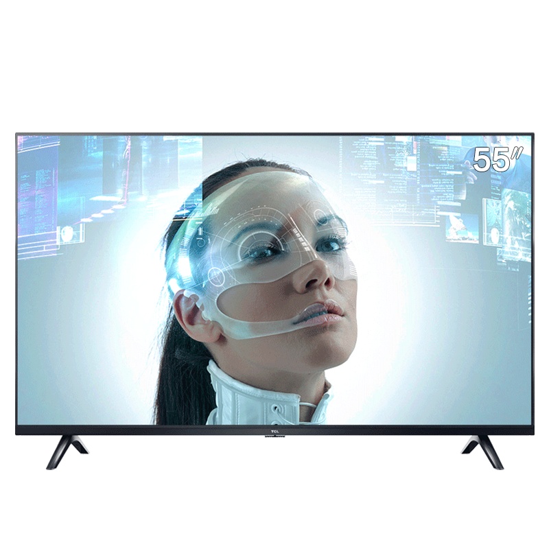 TCL D55A730U 55英寸液晶平板电视机 4k超高清 HDR 智能 防蓝光 8G内存 丰富影视资源 教育电视