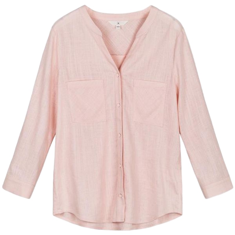 拉夏贝尔复古港风衬衫女新款韩版宽松洋气长袖衬衣秋冬款百搭棉_429 S 本白