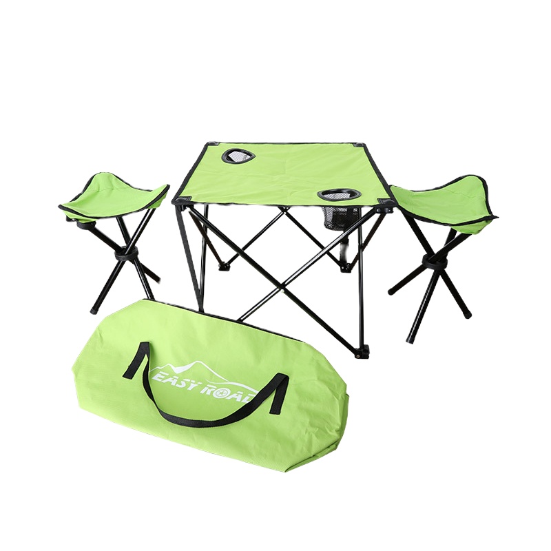 易路达 凳式三件套YLD-TZS01 户外郊游露营折叠桌椅套装 体积小巧便携 耐磨耐老化抗撕裂 单套价