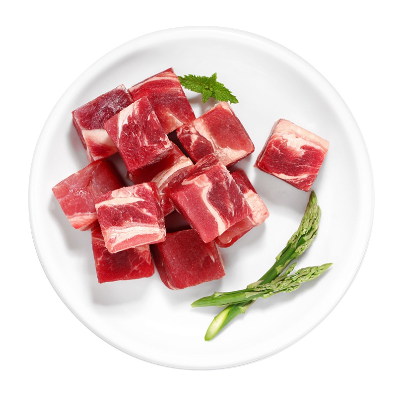 鲜值控甄选南美冻牛腩块1kg