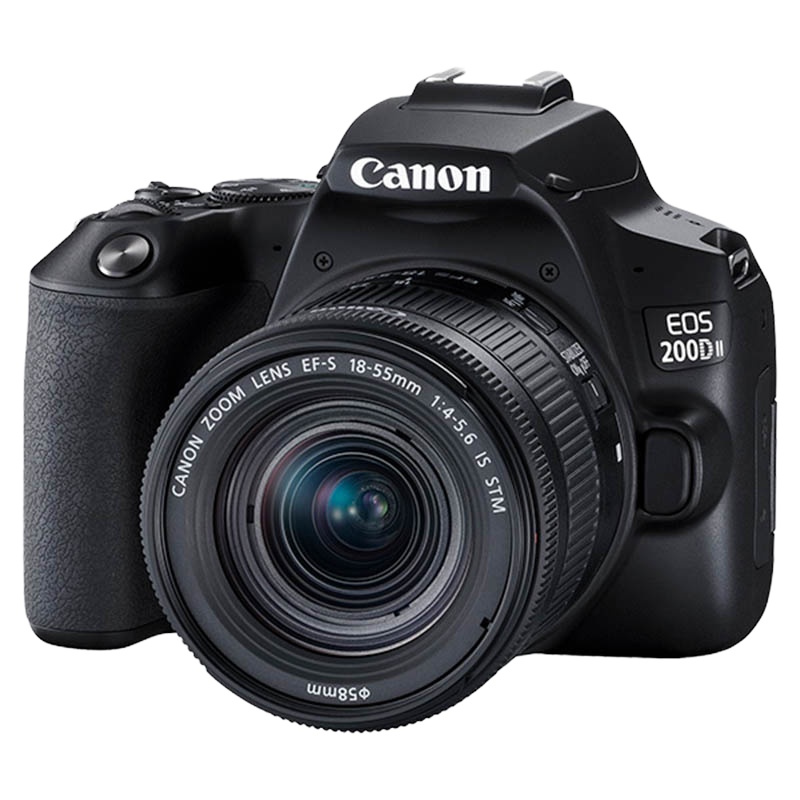 佳能(Canon)迷你单反EOS 200D II(18-55)数码相机 单镜头套装 有效像素约2410万