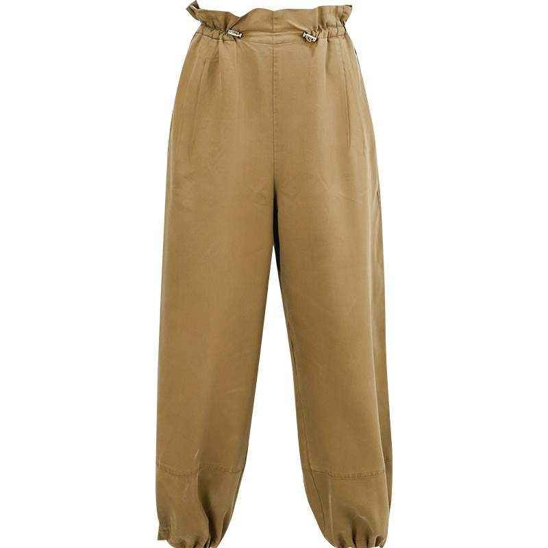 娅丽达女裤2019夏季新款工装裤女宽松休闲束脚运动九分薄款裤子I2438