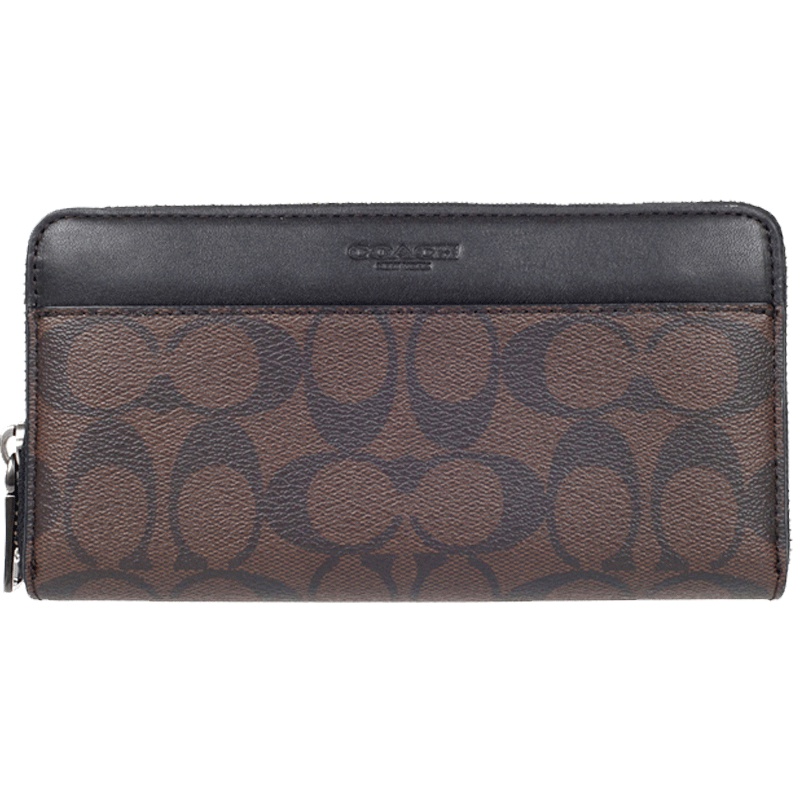 COACH/蔻驰经典印花logo男士钱包长款钱夹F58112