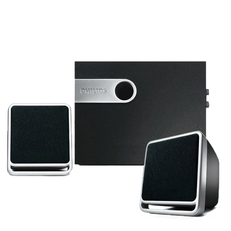 飞利浦(PHILIPS)SPA2341 音箱音响台式电脑低音炮家用多媒体2.1音箱桌面笔记本电视重低音游戏收钱吧上课用